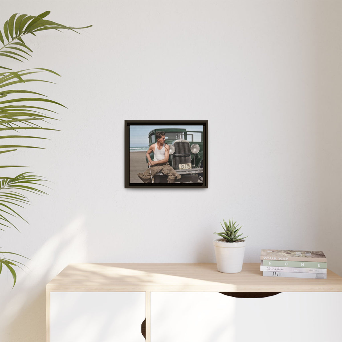 celibataire 008 | Framed Vintage Photo - Matte Canvas