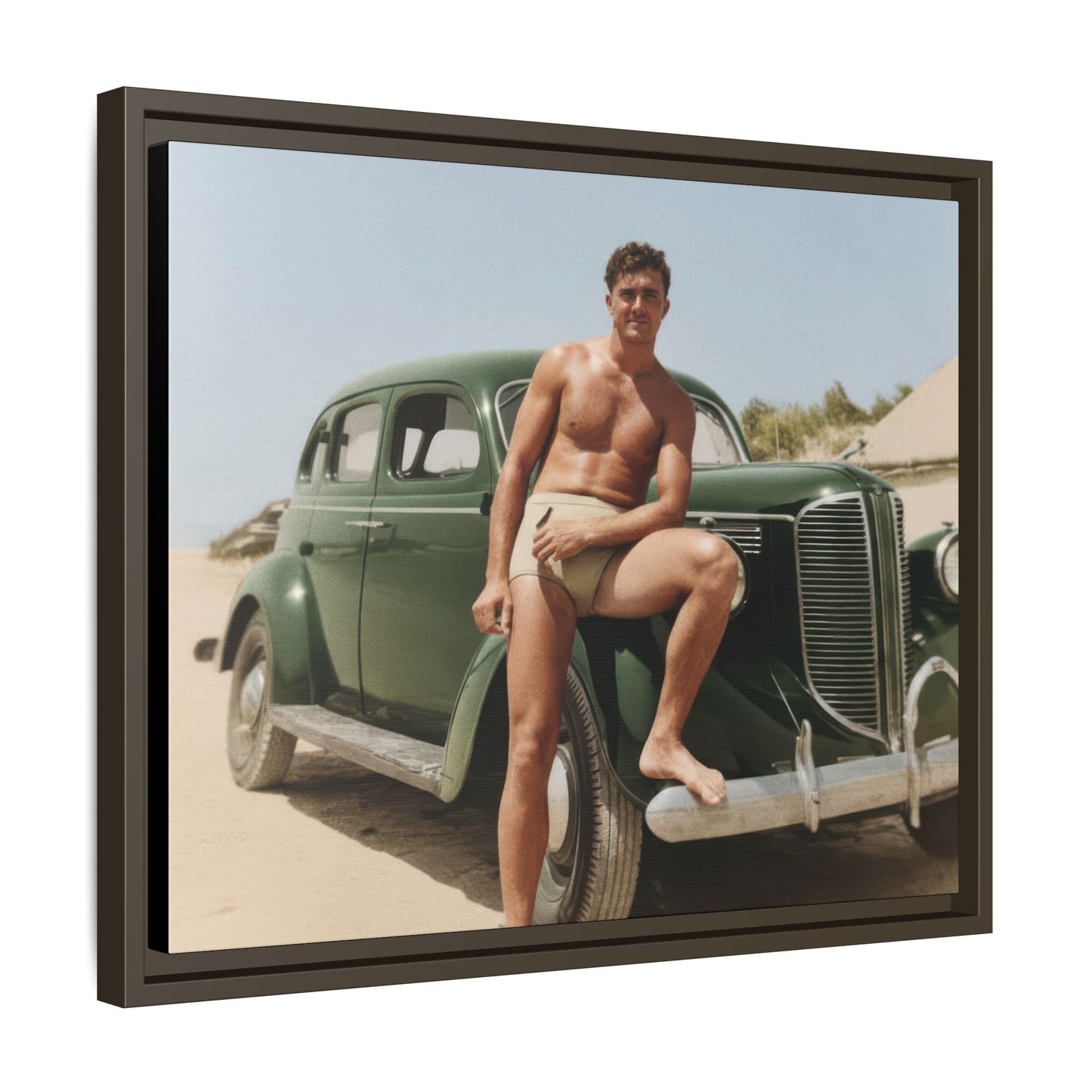 nager 022 | Framed Vintage Photo - Matte Canvas