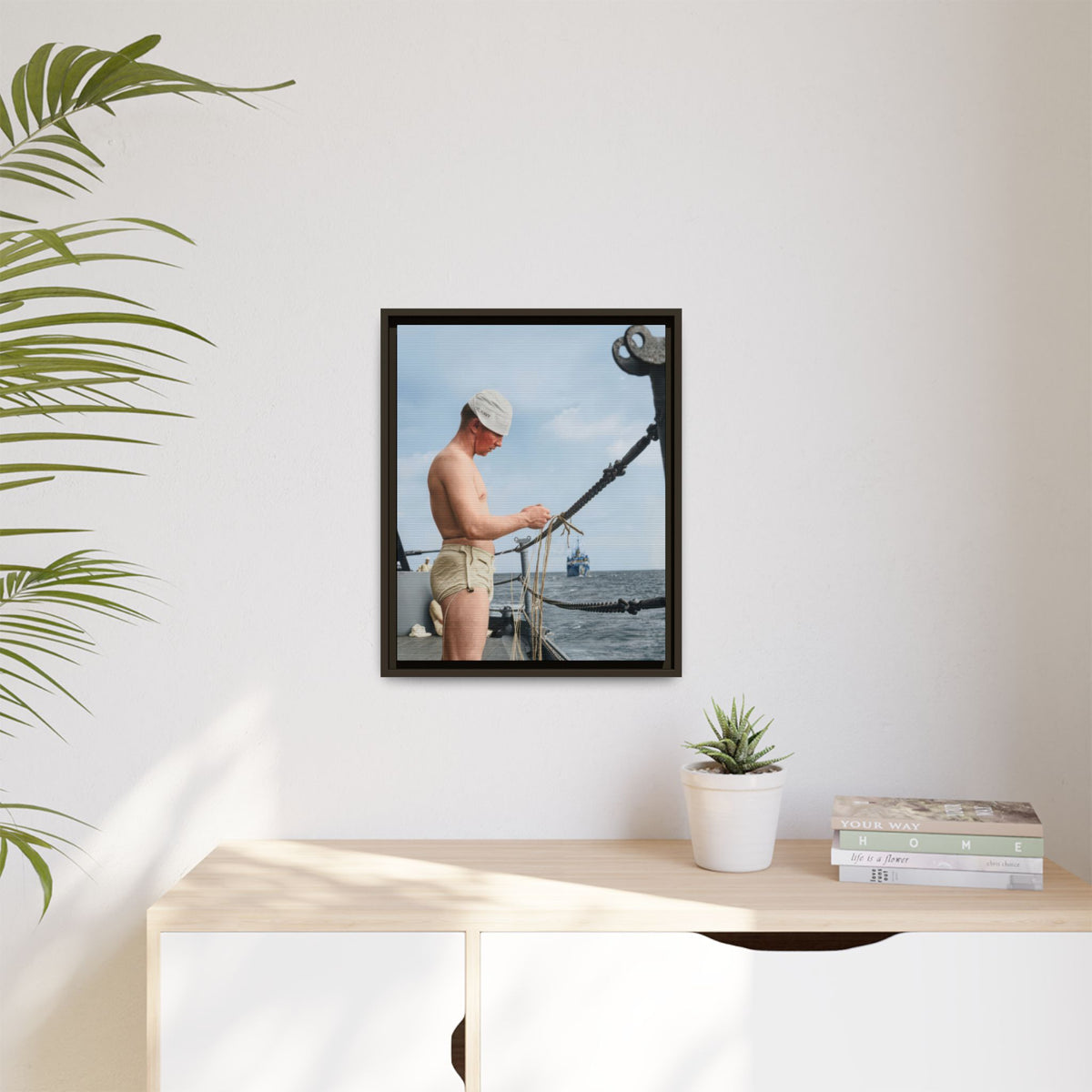 celibataire 043 | Framed Vintage Photo - Matte Canvas