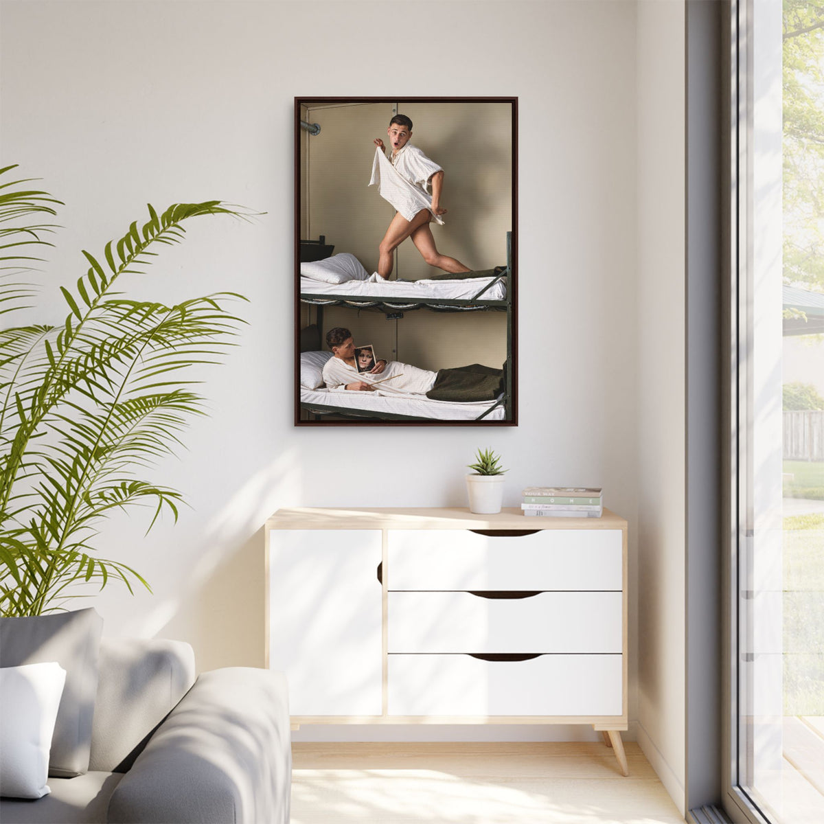 paire 168 | Framed Vintage Photo - Matte Canvas