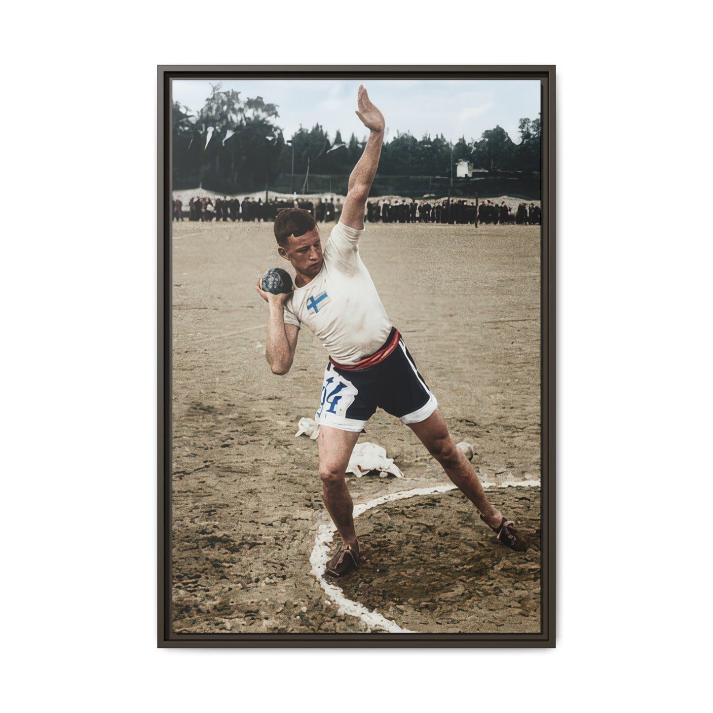 athlétisme 037 | Framed Vintage Photo - Matte Canvas