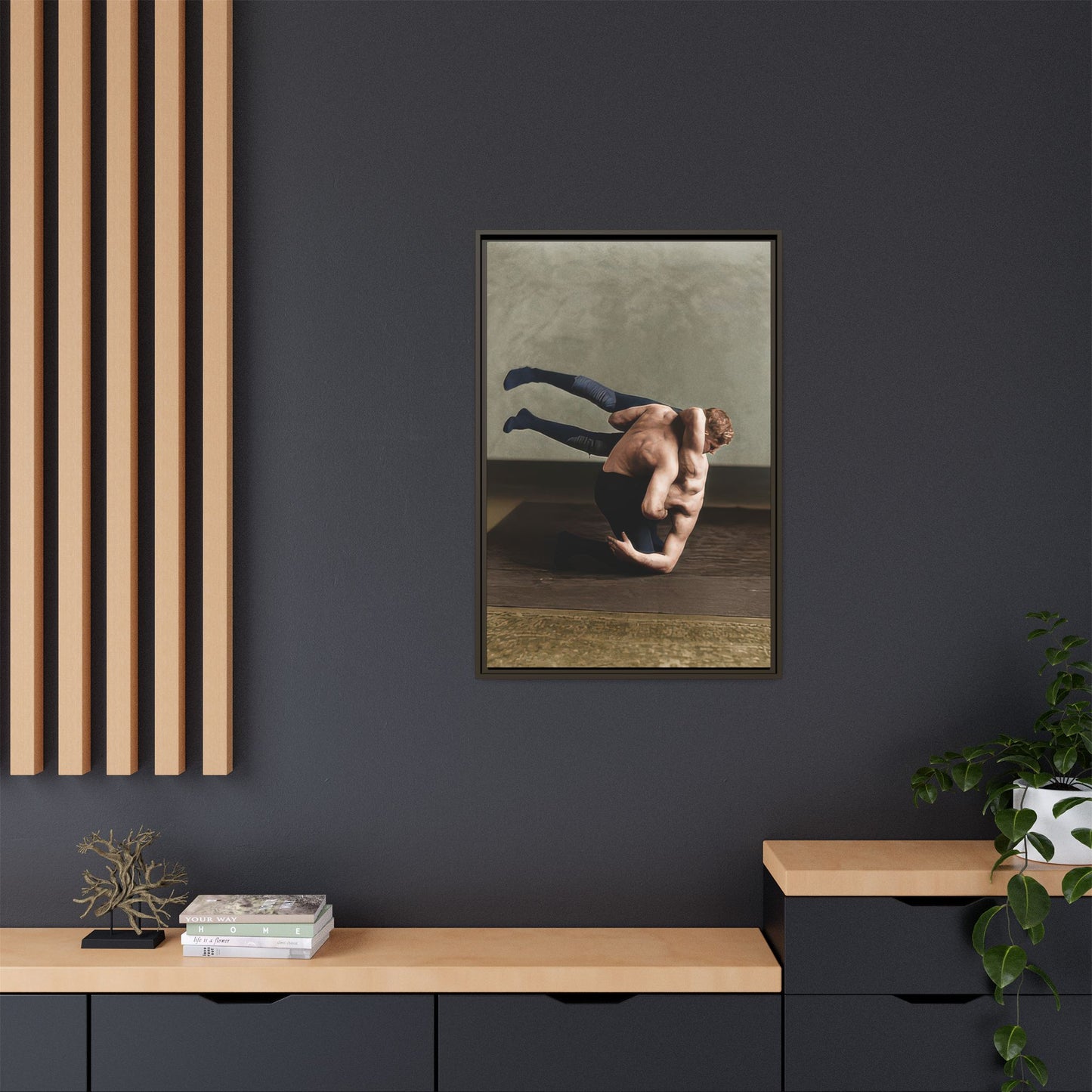 athlétisme 026 | Framed Vintage Photo - Matte Canvas