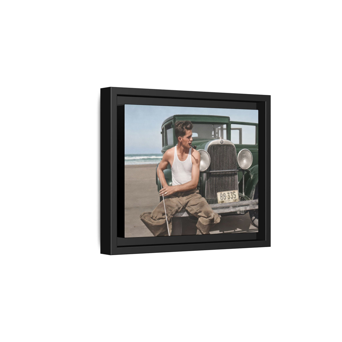 celibataire 008 | Framed Vintage Photo - Matte Canvas