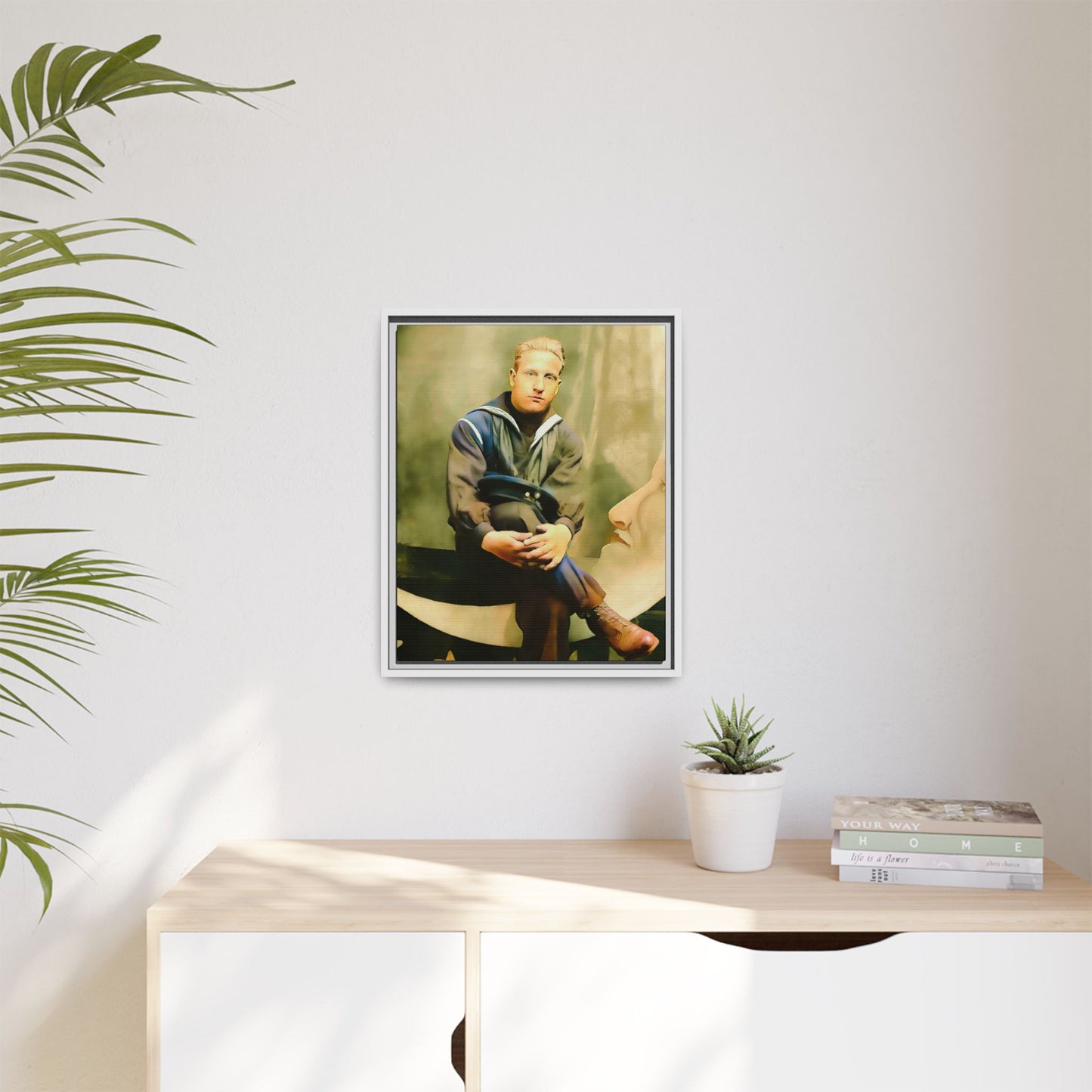 celibataire 016 | Framed Vintage Photo - Matte Canvas