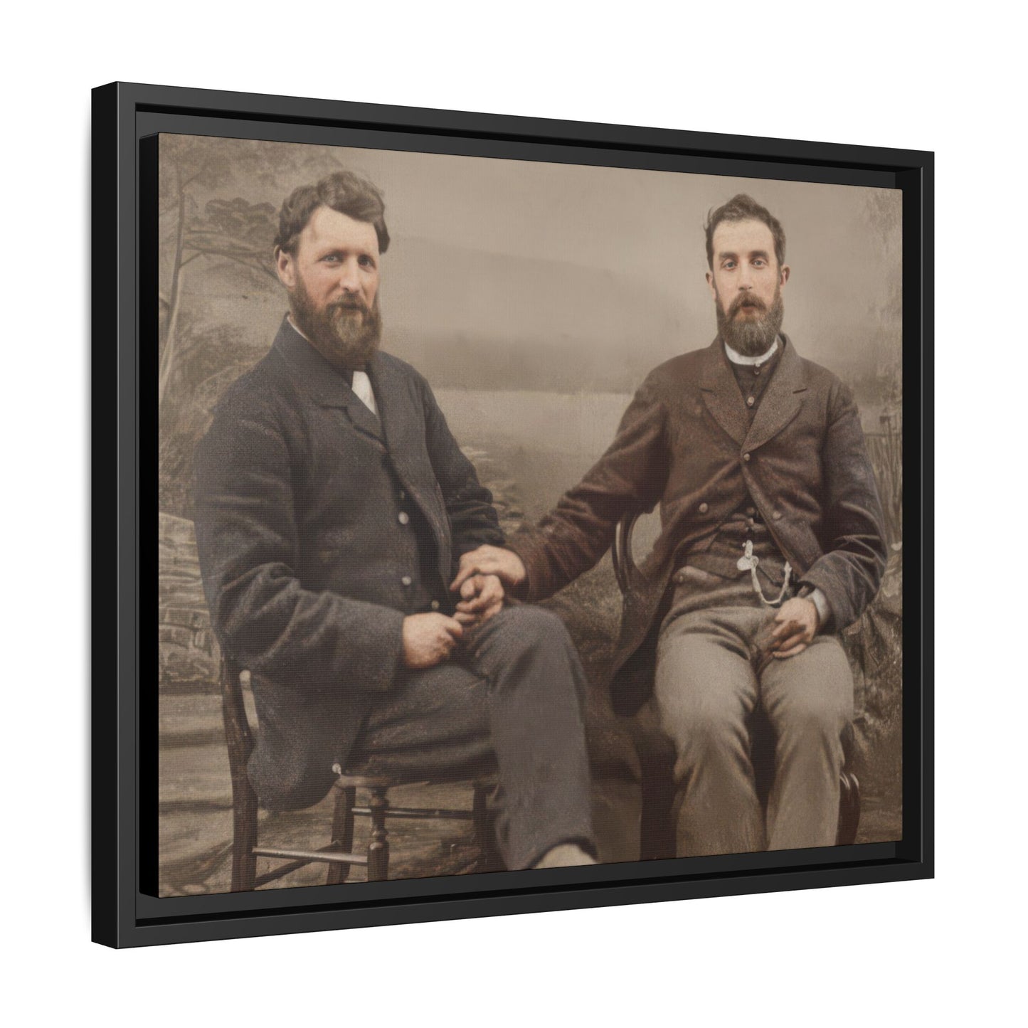 paire 110 | Framed Vintage Photo - Matte Canvas