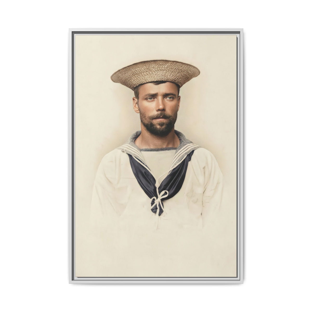 celibataire 020 | Framed Vintage Photo - Matte Canvas