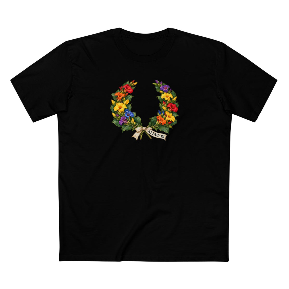 Nigerian Costus Alfahari Pride T-Shirt | Hausa Laurel Wreath Tee