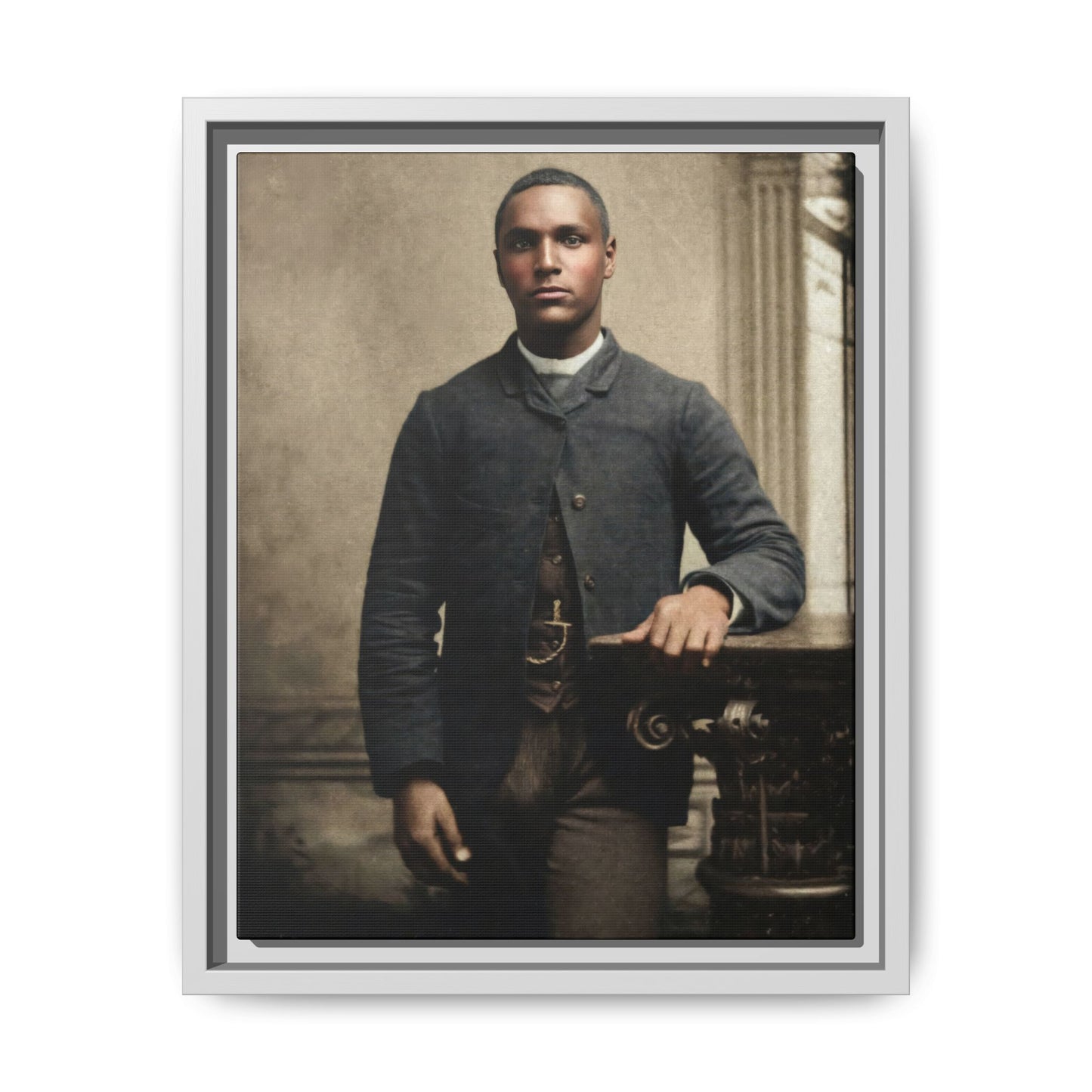 celibataire 036 | Framed Vintage Photo - Matte Canvas