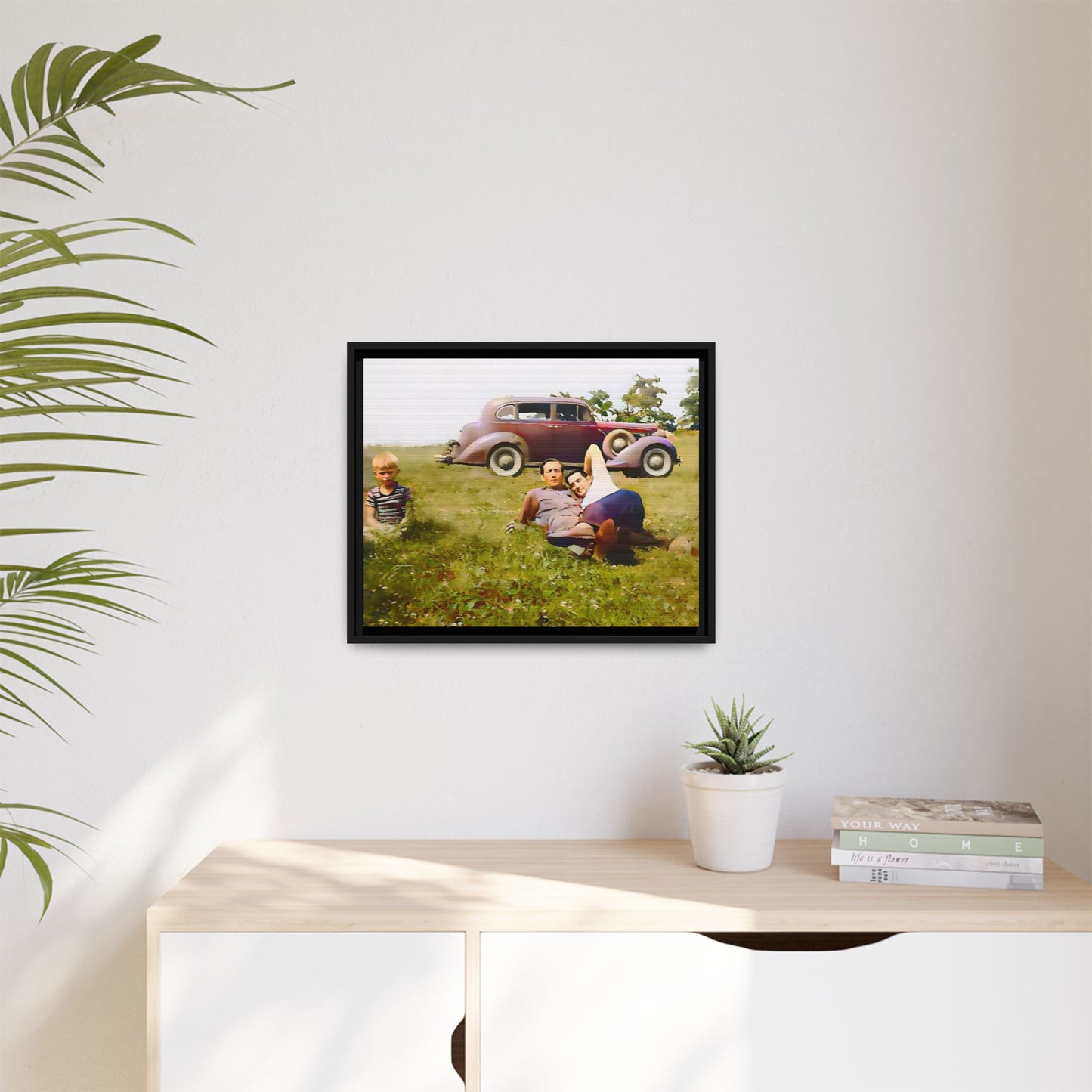 paire 003 | Framed Vintage Photo - Matte Canvas