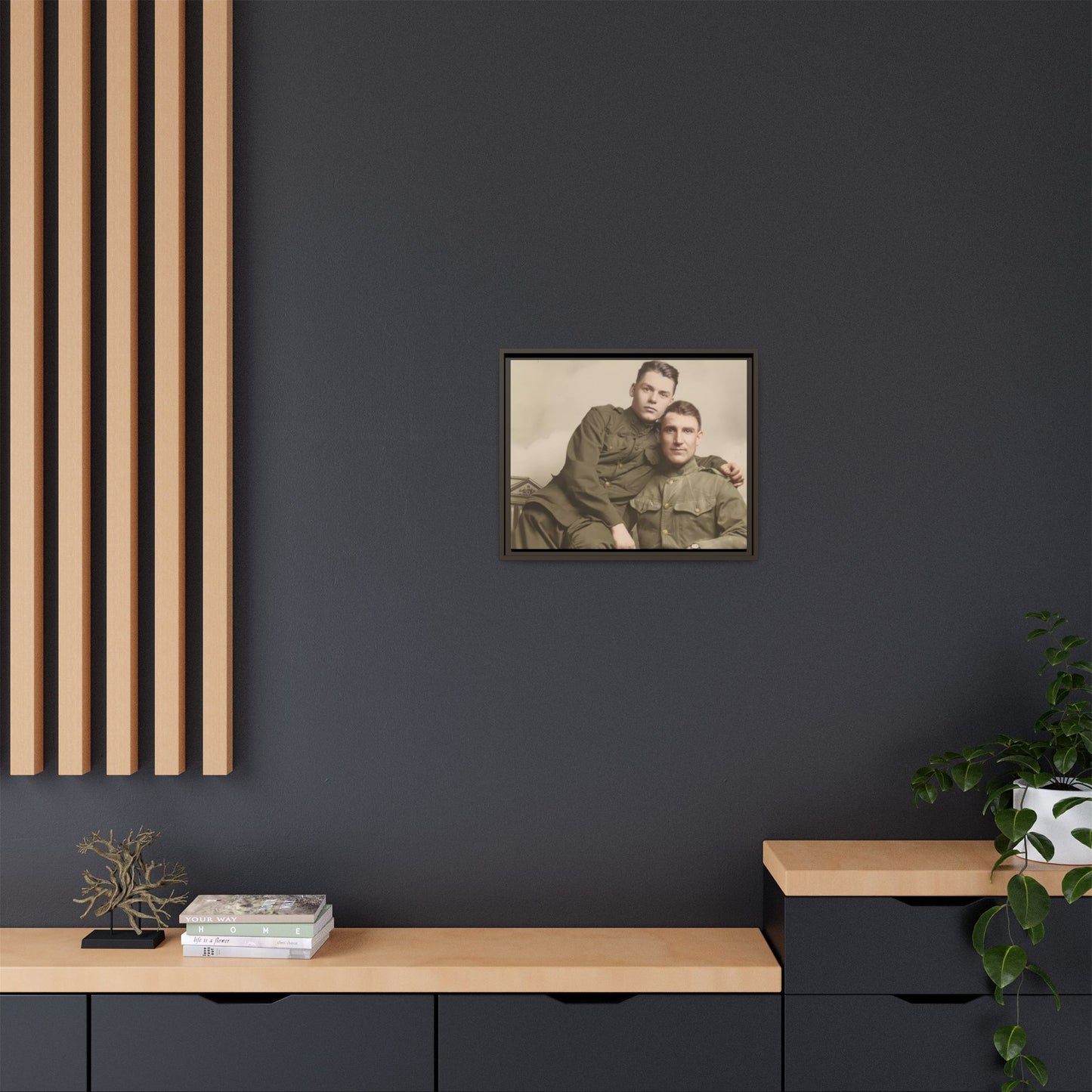 paire 026 | Framed Vintage Photo - Matte Canvas