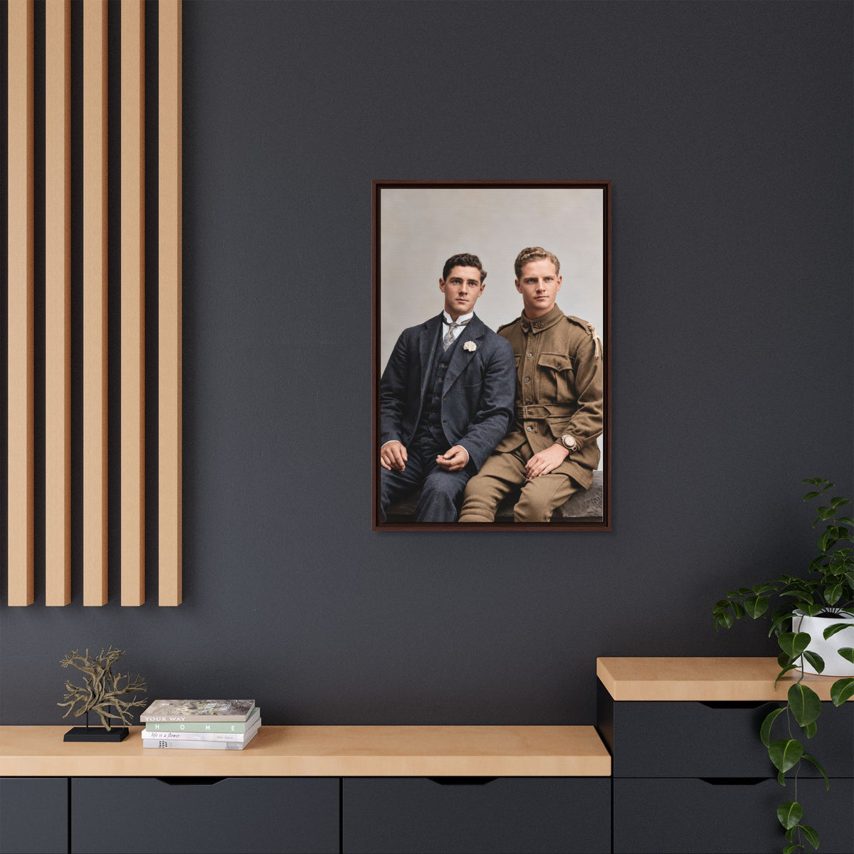 paire 169 | Framed Vintage Photo - Matte Canvas