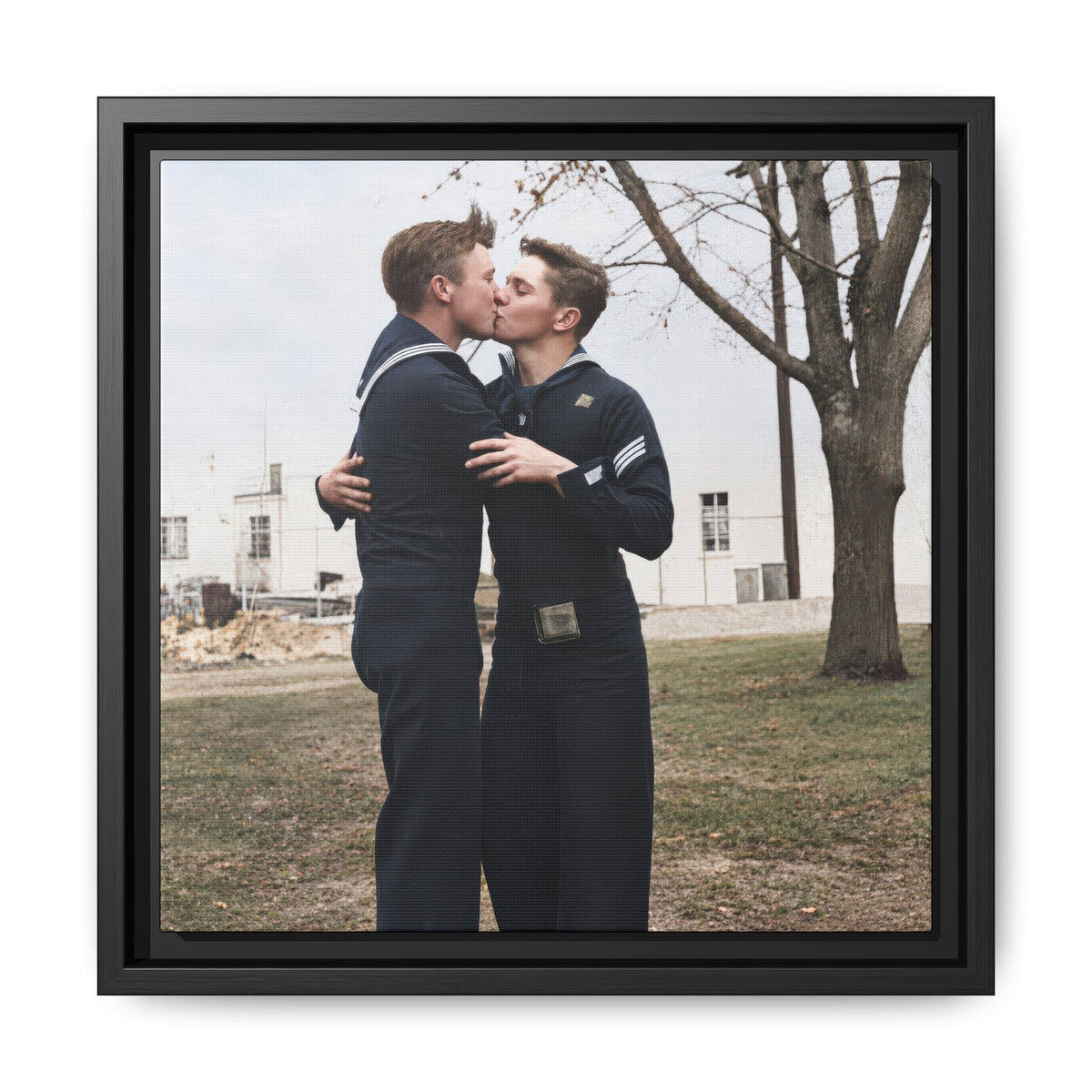paire 034 | Framed Vintage Photo - Matte Canvas