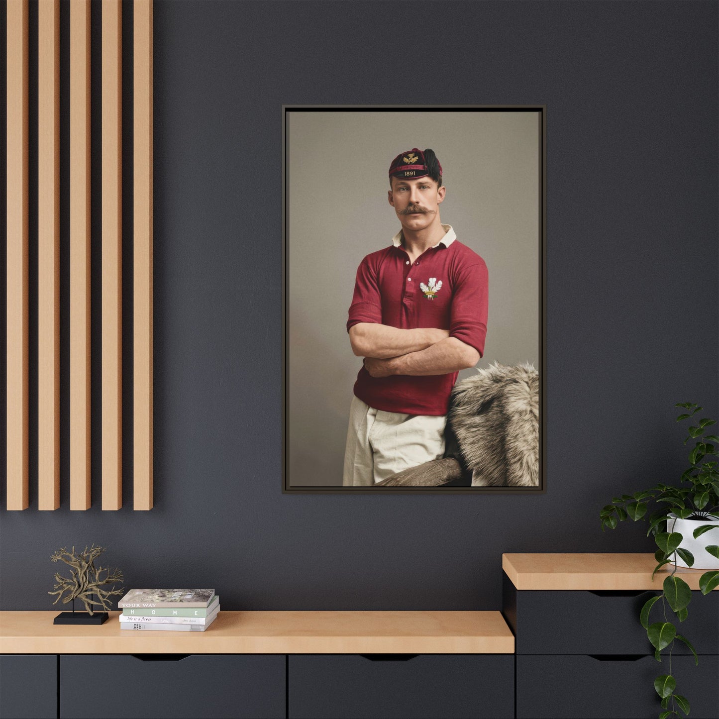 athlétisme 021 | Framed Vintage Photo - Matte Canvas