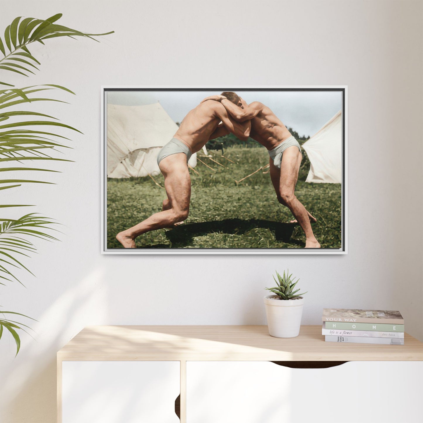 athlétisme 019 | Framed Vintage Photo - Matte Canvas