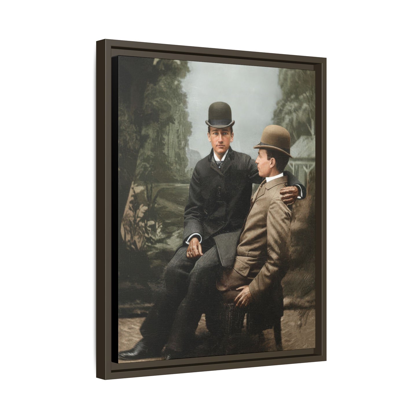 paire 027 | Framed Vintage Photo - Matte Canvas