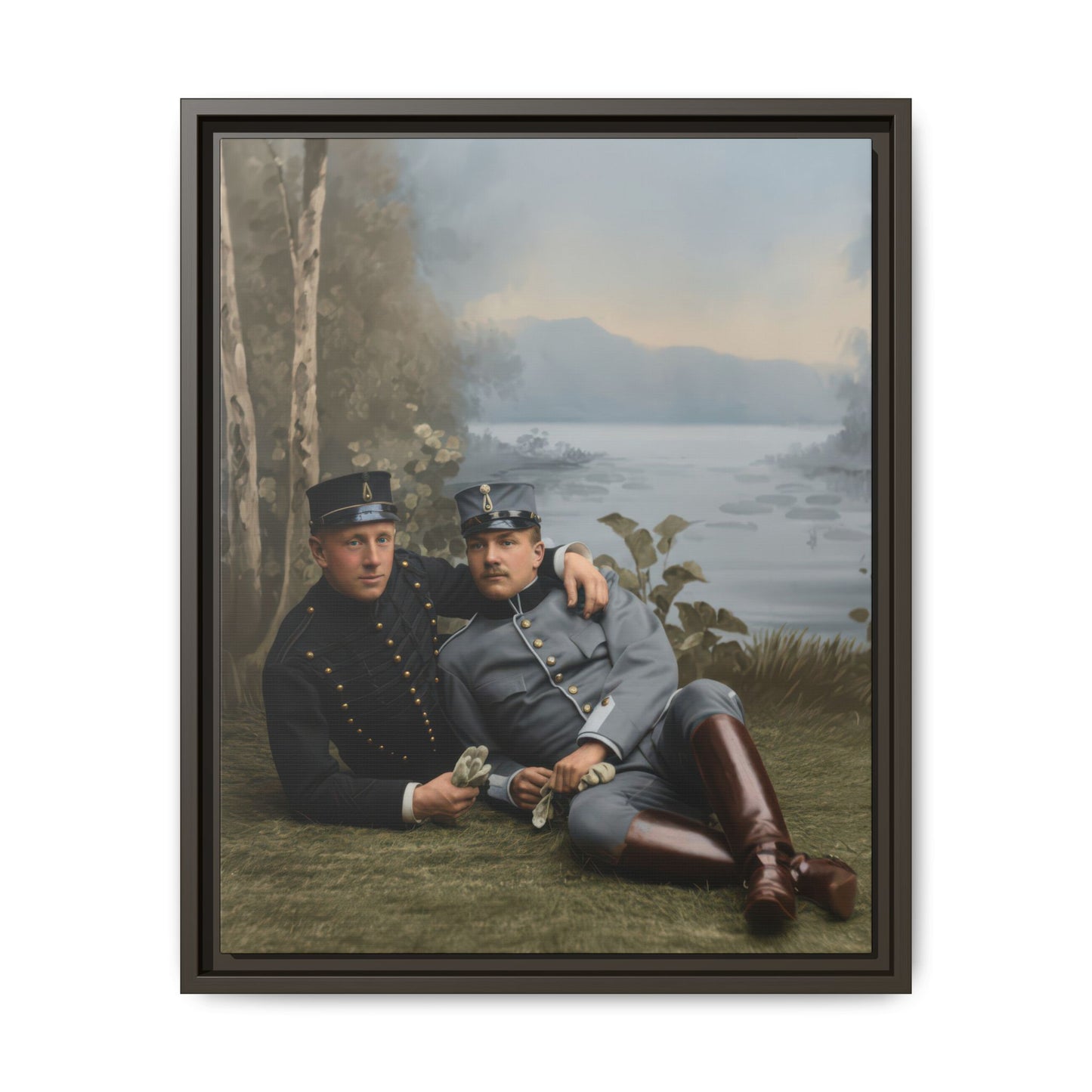 paire 129 | Framed Vintage Photo - Matte Canvas