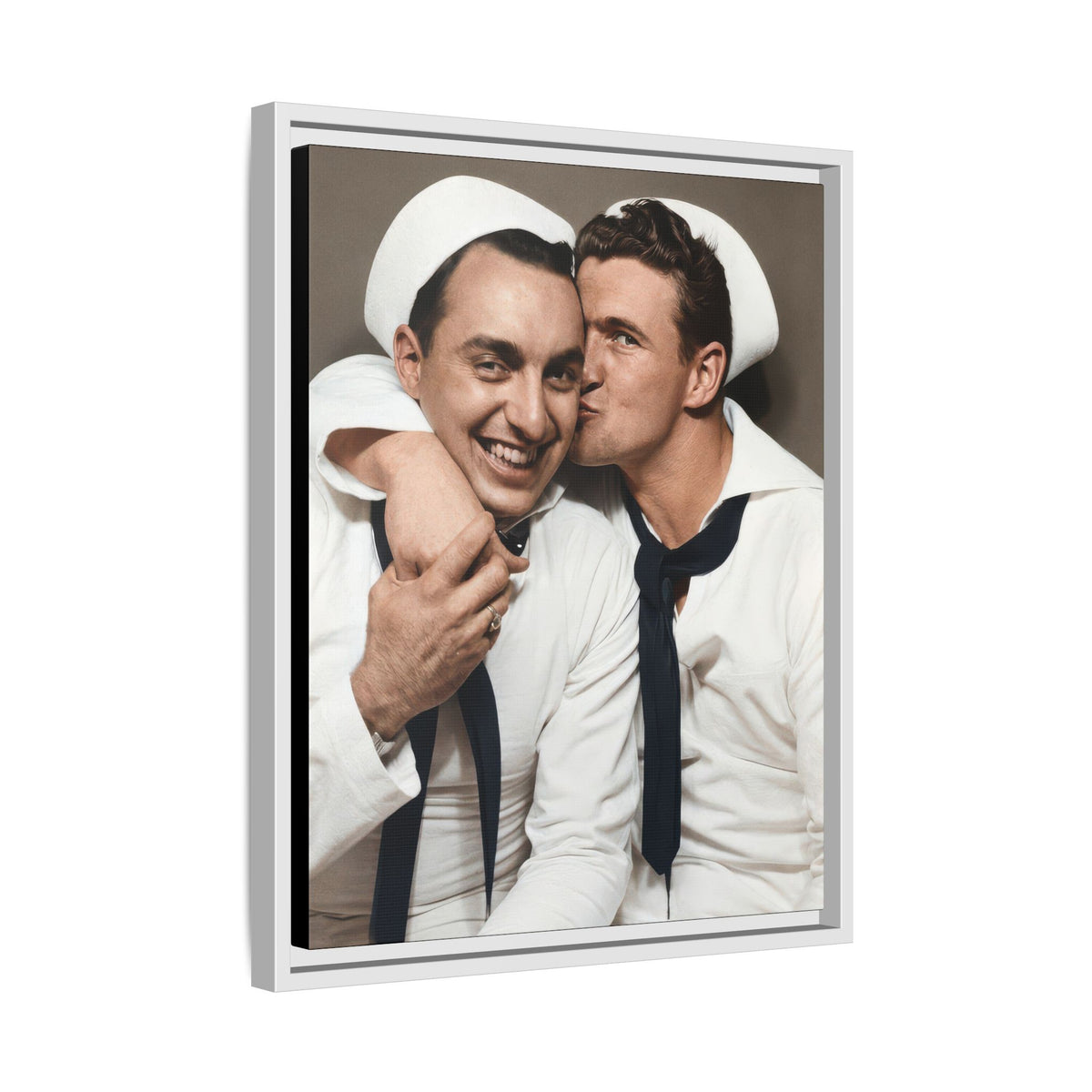 paire 155 | Framed Vintage Photo - Matte Canvas