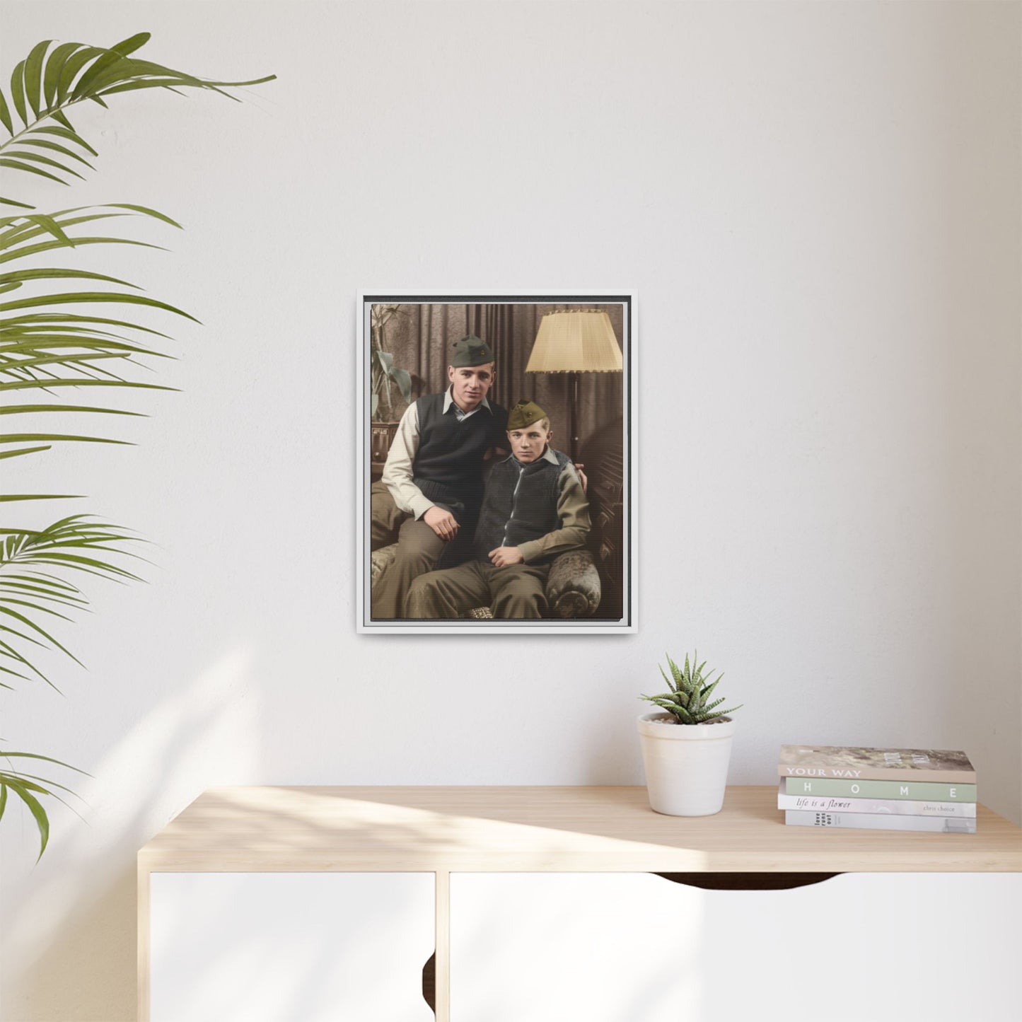 paire 071 | Framed Vintage Photo - Matte Canvas