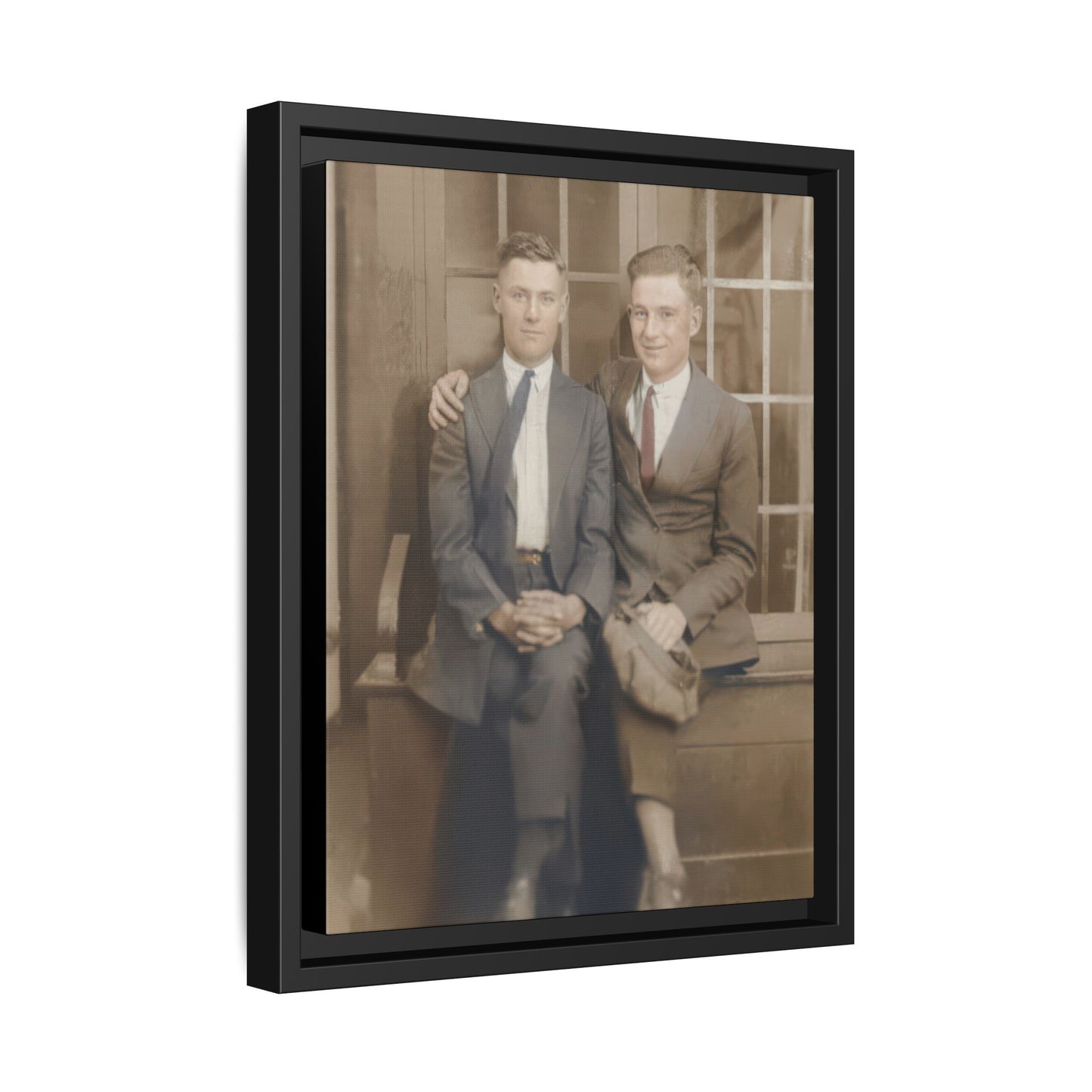 paire 105 | Framed Vintage Photo - Matte Canvas