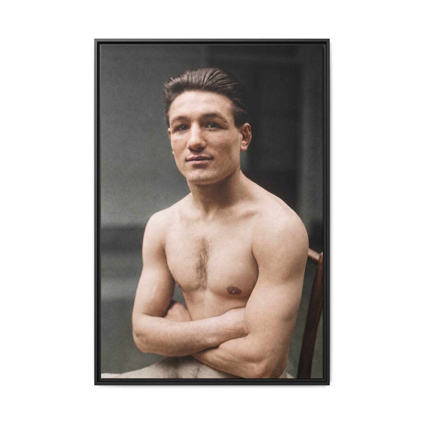 athlétisme 046 | Framed Vintage Photo - Matte Canvas