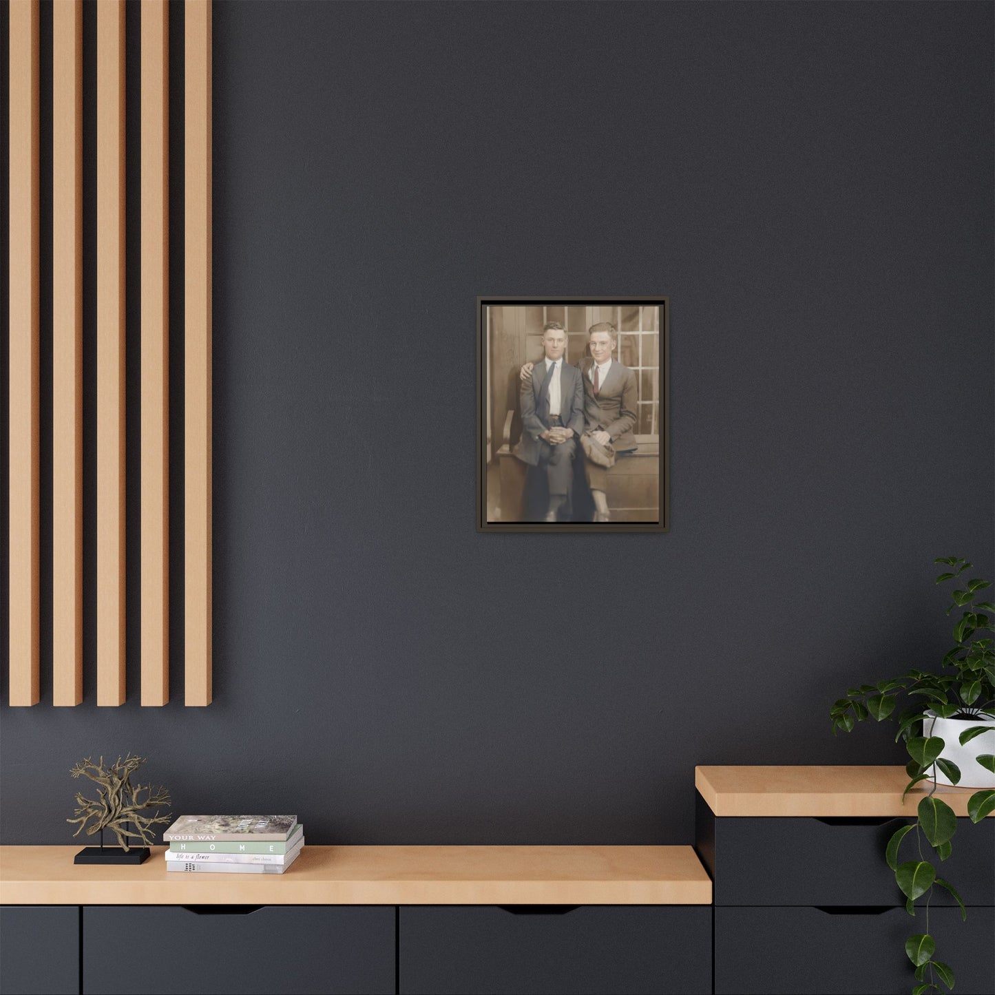 paire 105 | Framed Vintage Photo - Matte Canvas