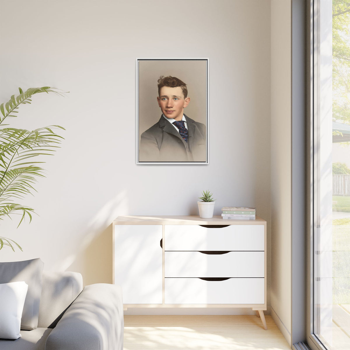 celibataire 038 | Framed Vintage Photo - Matte Canvas