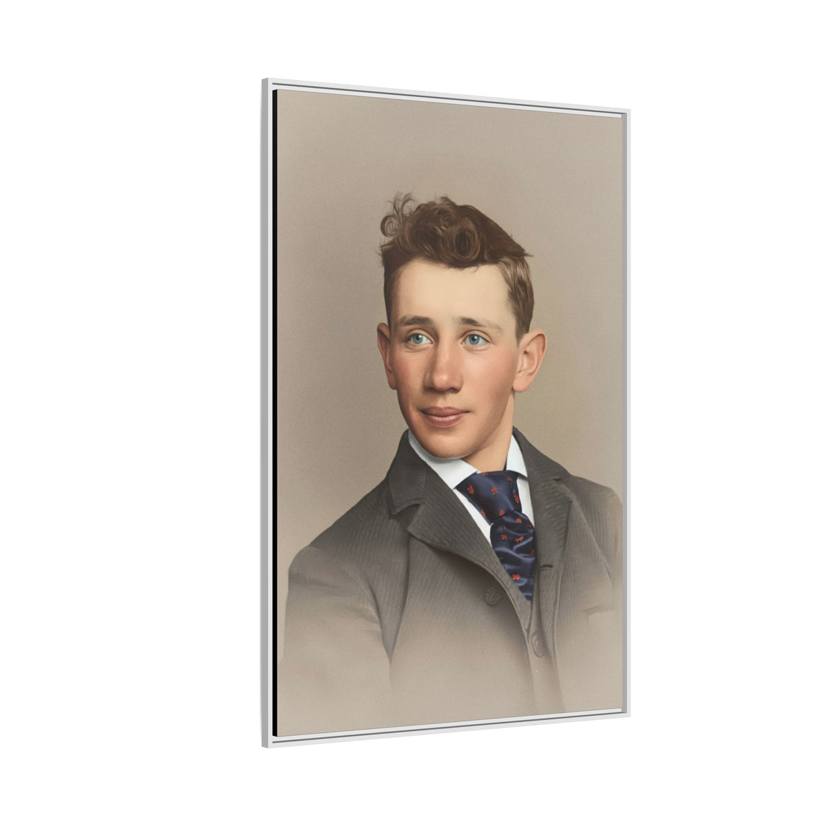 celibataire 038 | Framed Vintage Photo - Matte Canvas