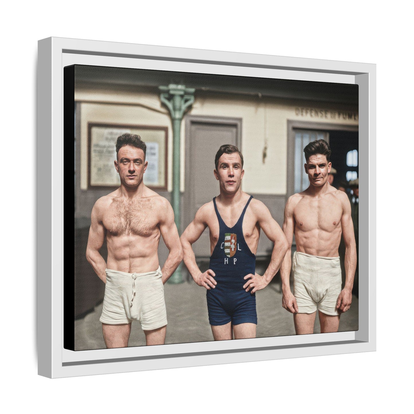 athlétisme 043 | Framed Vintage Photo - Matte Canvas