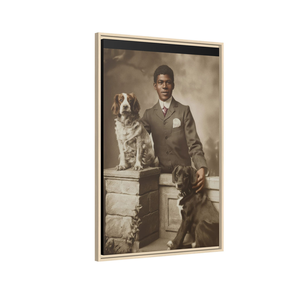 celibataire 009 | Framed Vintage Photo - Matte Canvas