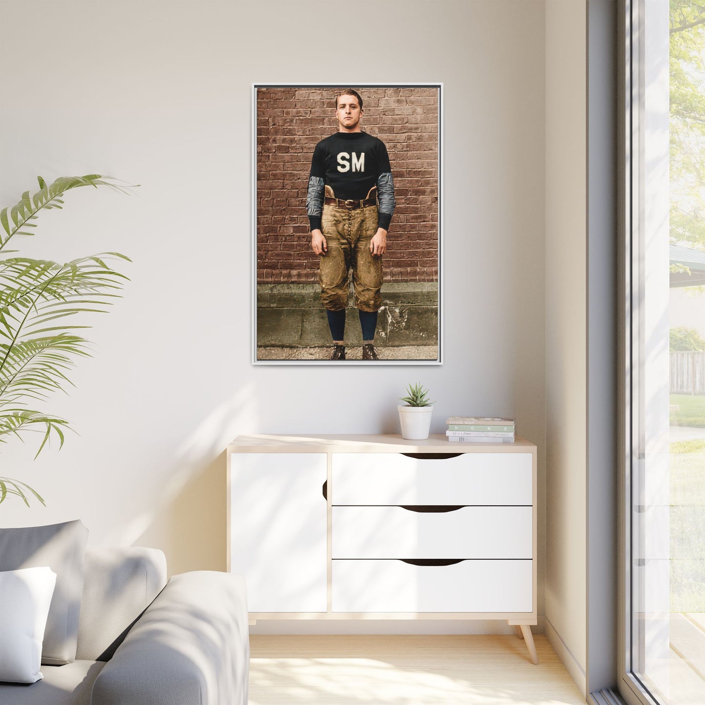 athlétisme 040 | Framed Vintage Photo - Matte Canvas