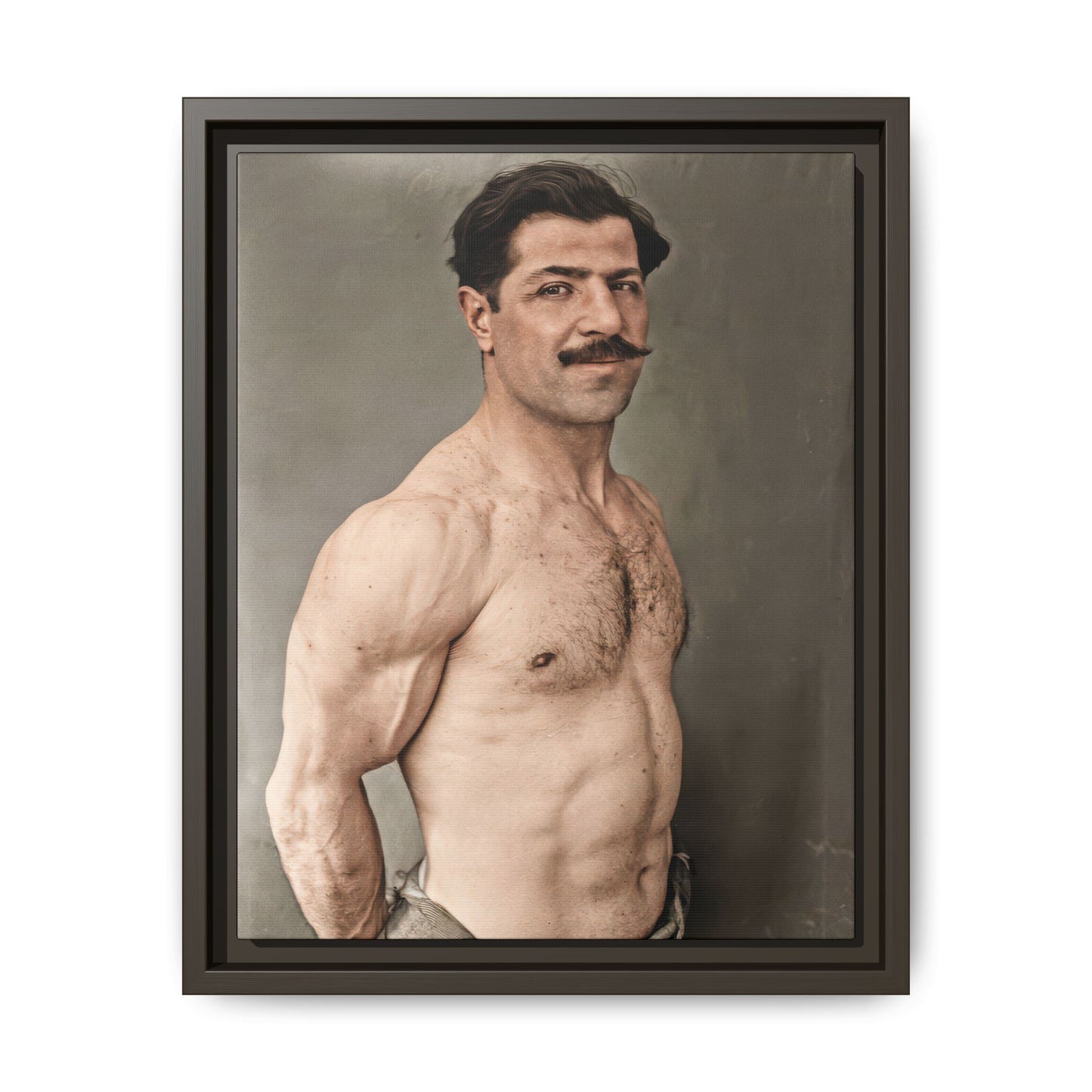 athlétisme 024 | Framed Vintage Photo - Matte Canvas