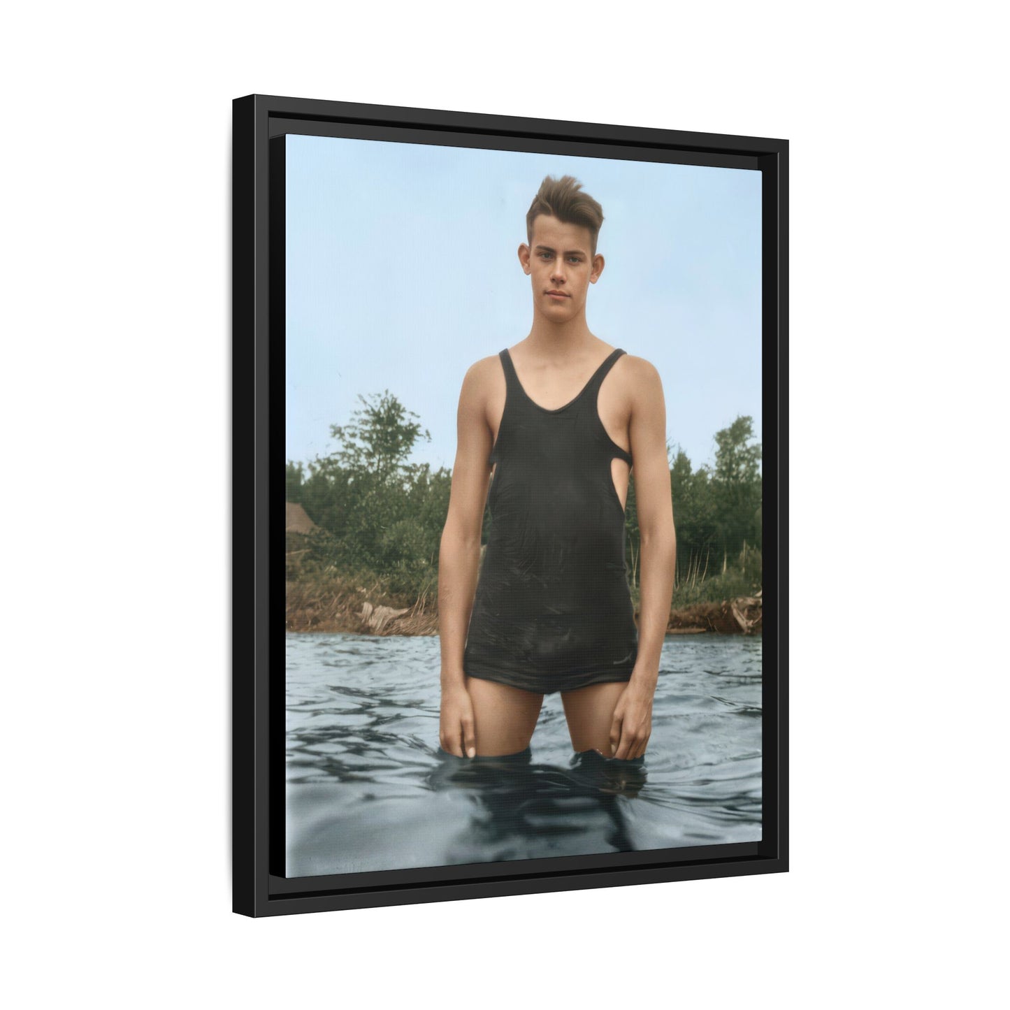 nager 019 | Framed Vintage Photo - Matte Canvas