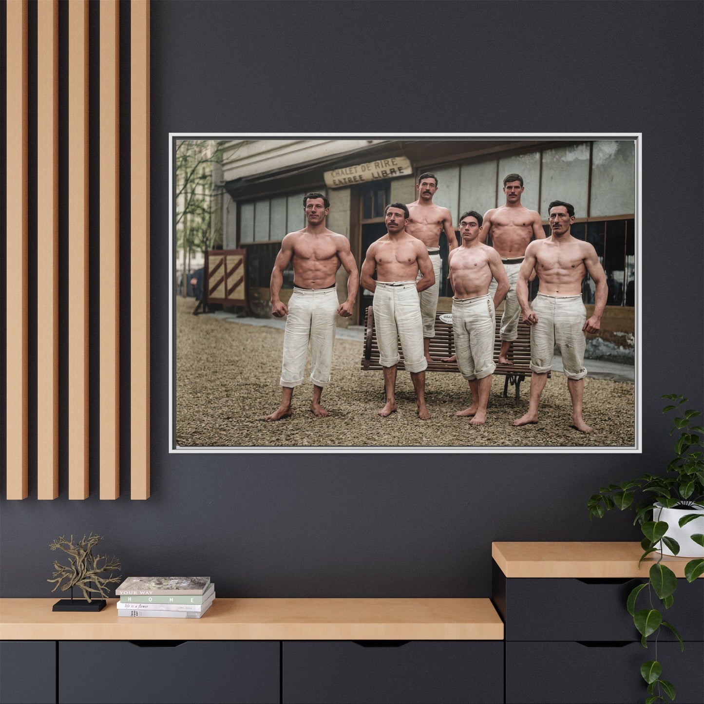 athlétisme 044| Framed Vintage Photo - Matte Canvas