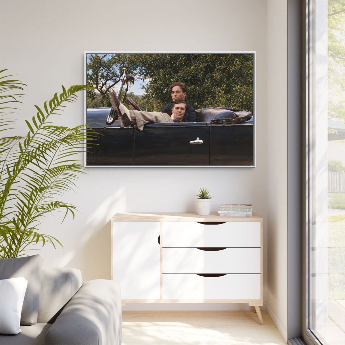 paire 164 | Framed Vintage Photo - Matte Canvas