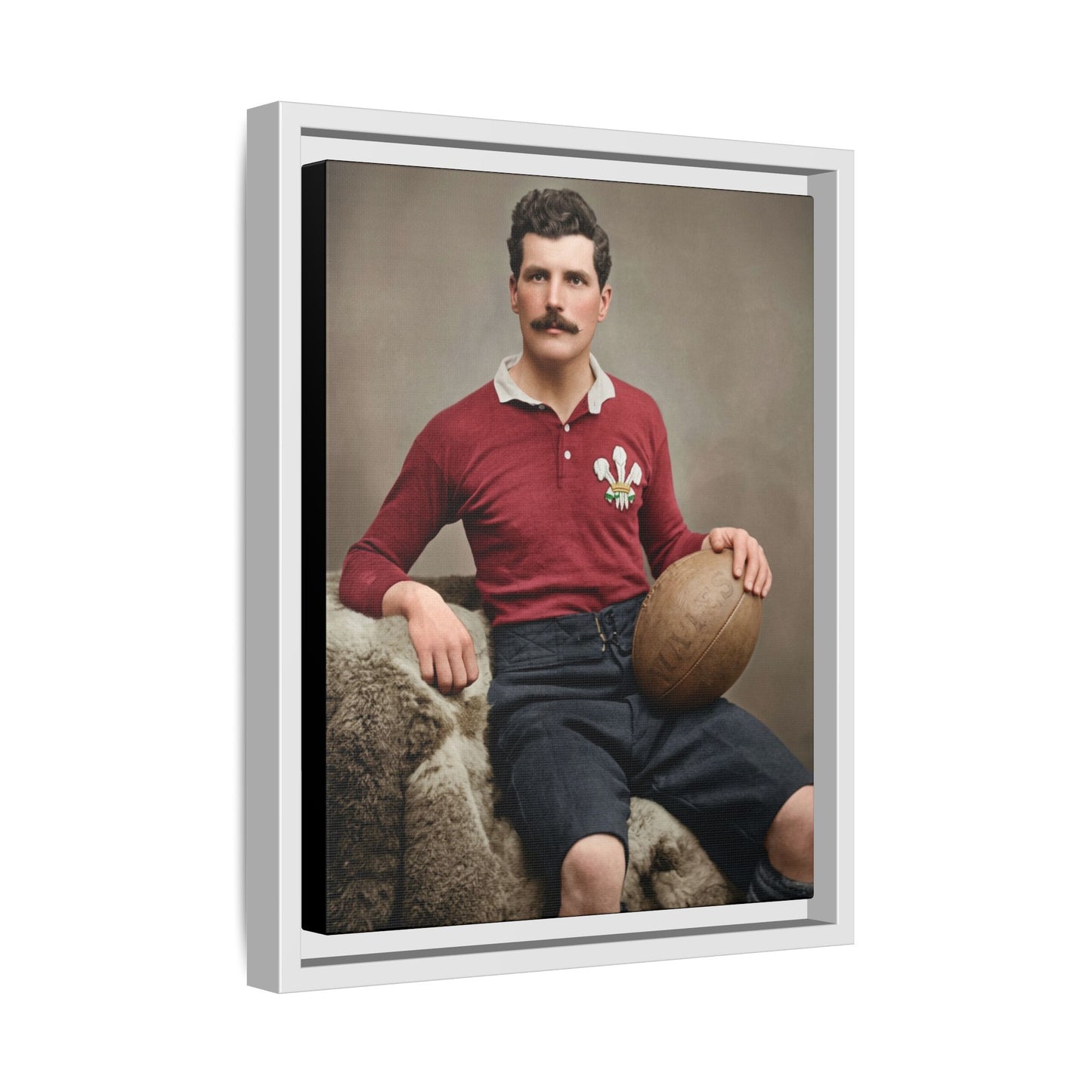 athlétisme 022 | Framed Vintage Photo - Matte Canvas