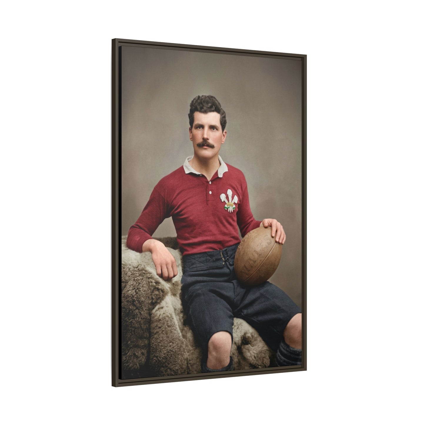 athlétisme 022 | Framed Vintage Photo - Matte Canvas