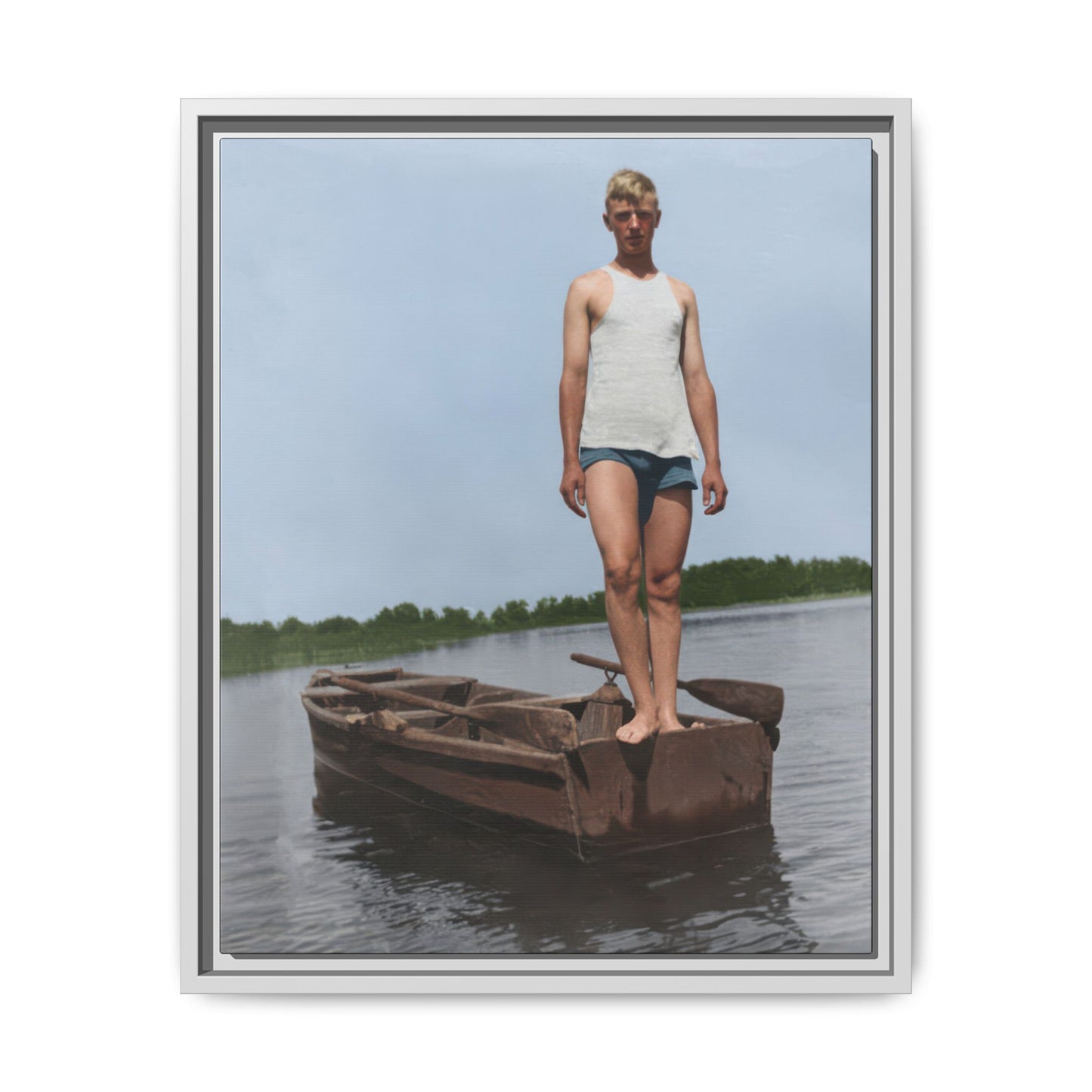 nager 025 | Framed Vintage Photo - Matte Canvas