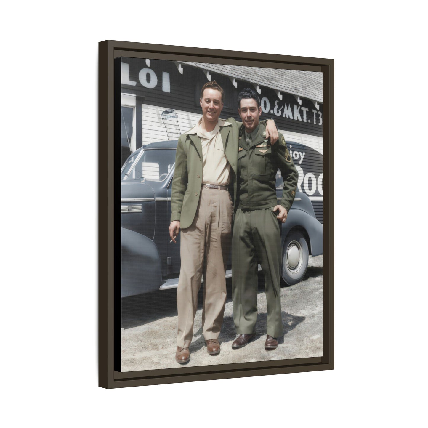 paire 058 | Framed Vintage Photo - Matte Canvas