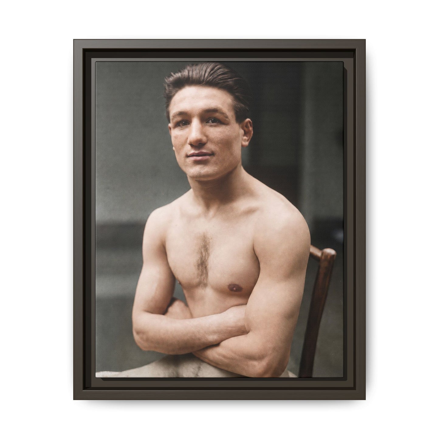 athlétisme 046 | Framed Vintage Photo - Matte Canvas