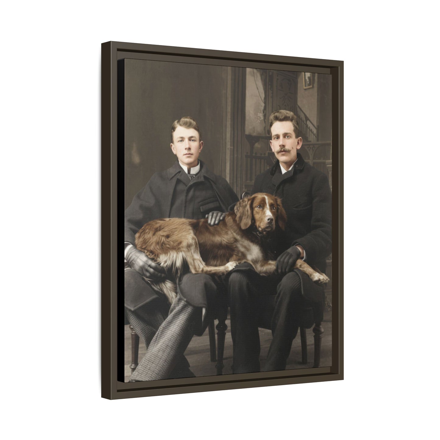 paire 039 | Framed Vintage Photo - Matte Canvas
