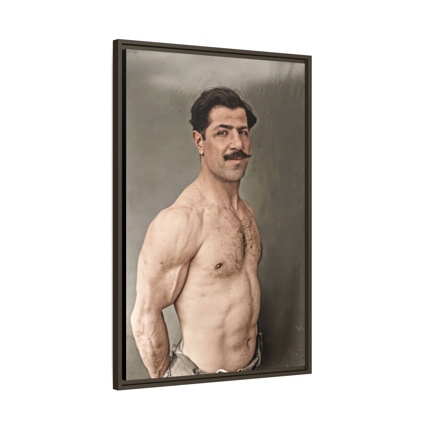 athlétisme 024 | Framed Vintage Photo - Matte Canvas