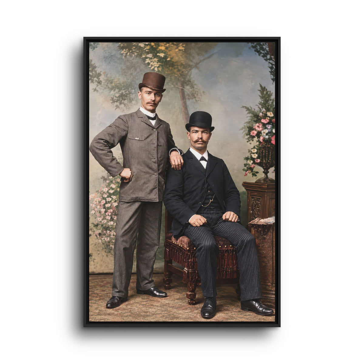paire 068 | Framed Vintage Photo - Matte Canvas