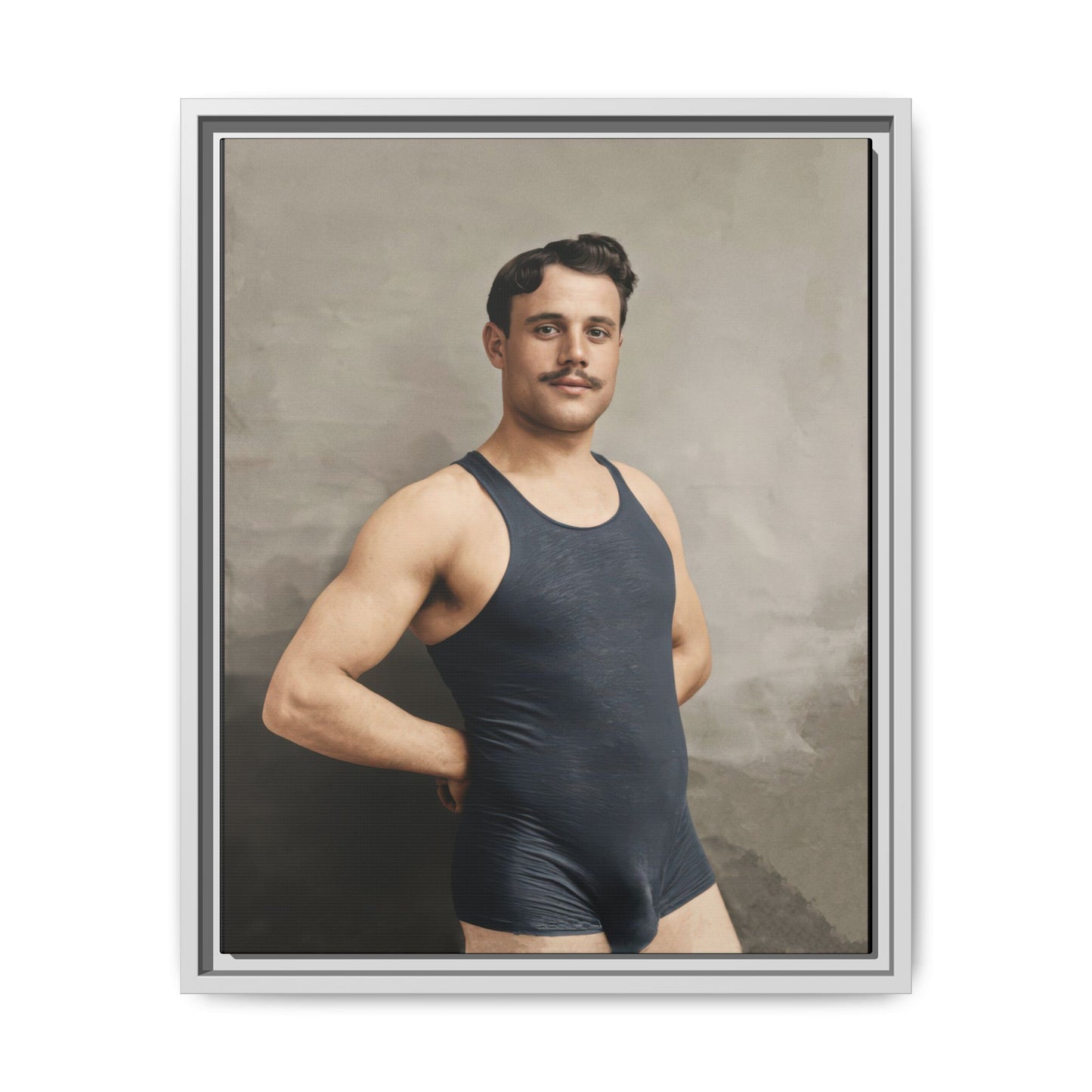 athlétisme 011 | Framed Vintage Photo - Matte Canvas
