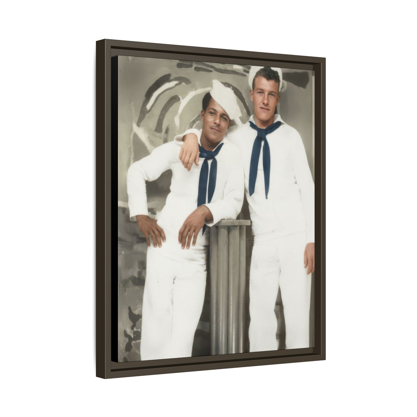 paire 075 | Framed Vintage Photo - Matte Canvas