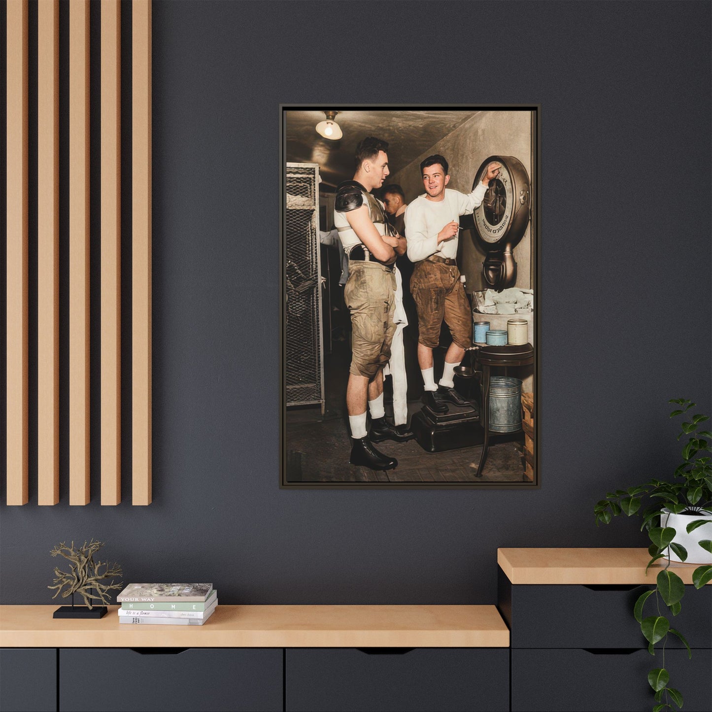 athlétisme 027 | Framed Vintage Photo - Matte Canvas