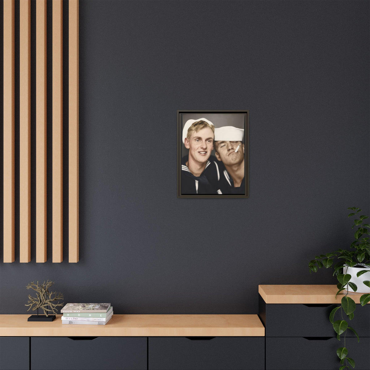 paire 153 | Framed Vintage Photo - Matte Canvas