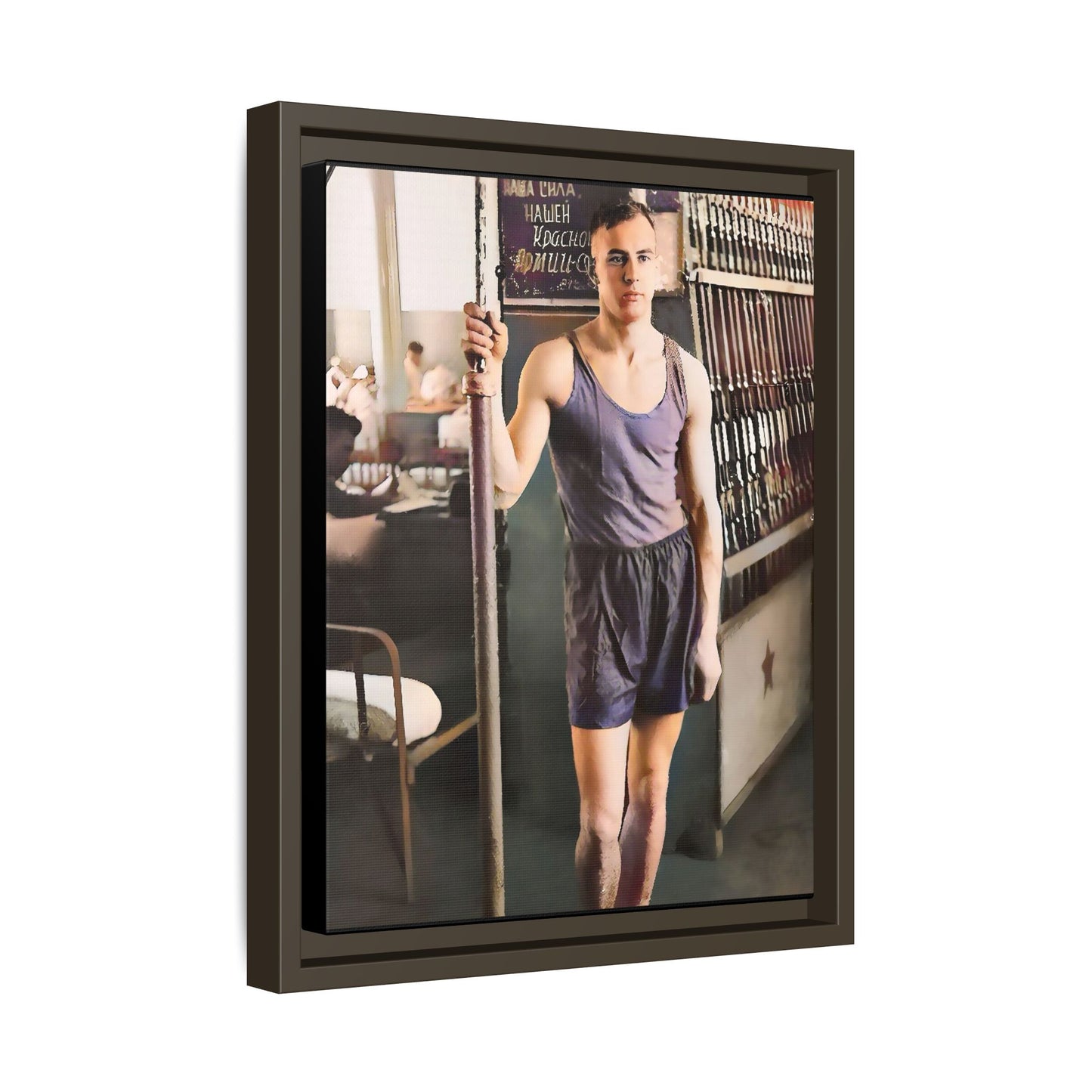 celibataire 020 | Framed Vintage Photo - Matte Canvas