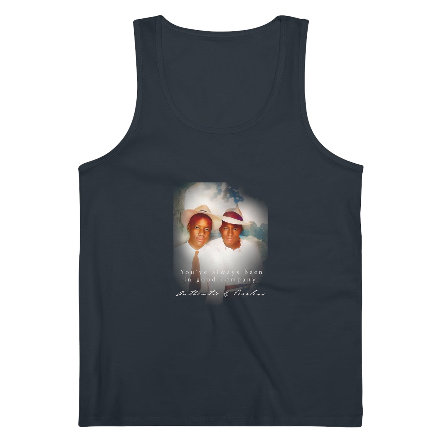 paire 019 | Vintage Jersey Tank Black Male Gay Couple Husbands Gift Present LGBTQ Queer Dad
