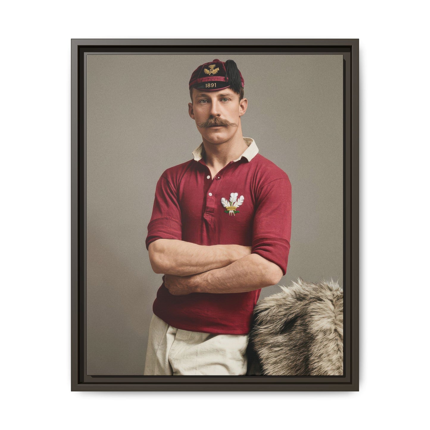 athlétisme 021 | Framed Vintage Photo - Matte Canvas