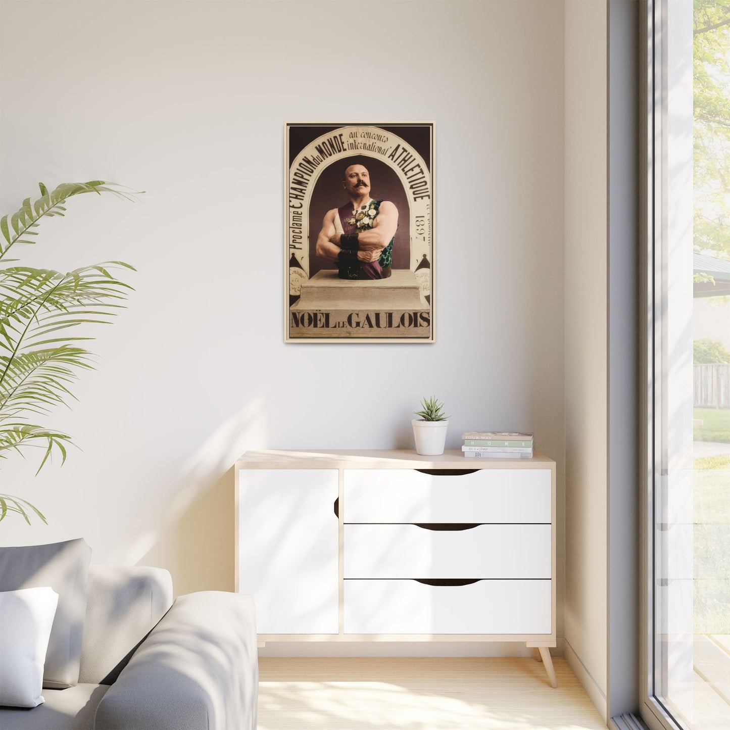 athlétisme 045 | Framed Vintage Photo - Matte Canvas